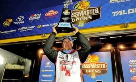 Stephens Notches Dominant Win At Bassmaster Open On Harris Chain