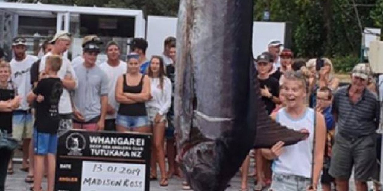 Teen Catches Potential World-Record Blue Marlin