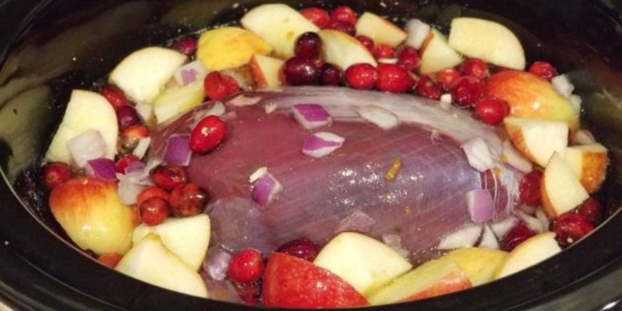 Wild Game Recipe: Fresh Cranberry and Apple Crock Pot Venison Roast