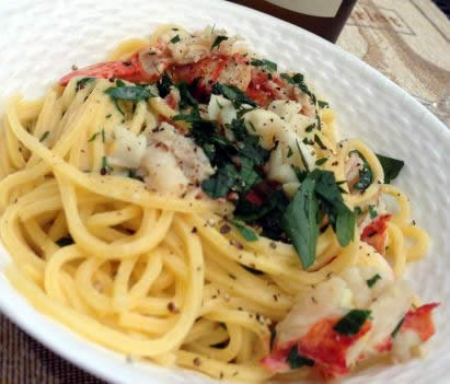 Buttery Lobster with Linguini