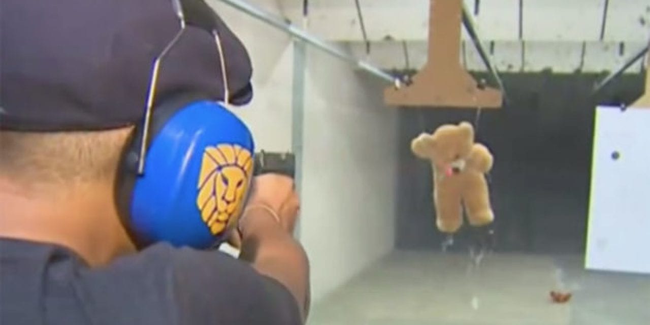 This Gun Range Has the Right Idea for Valentine’s Day: Shooting the Stuffing Out of a Teddy Bear