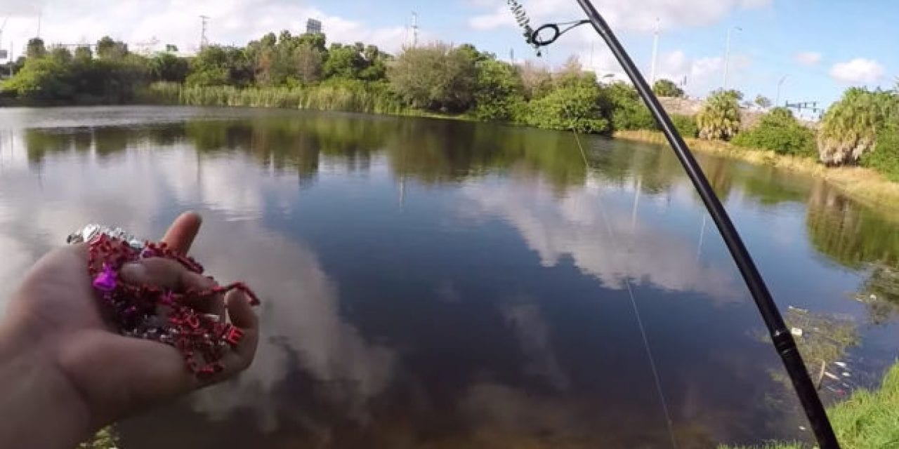 Video: Angler Uses DIY Lure Made From Valentine’s Day Decorations