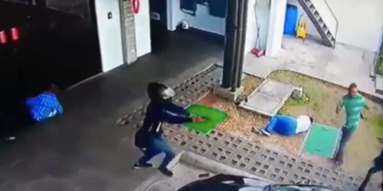 Video: Attempted Armed Robbery Turns Into Complete Chaos