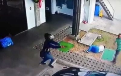 Video: Attempted Armed Robbery Turns Into Complete Chaos