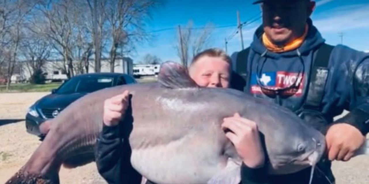 13-Year-Old Lands 67-Pound Blue Catfish in Texas