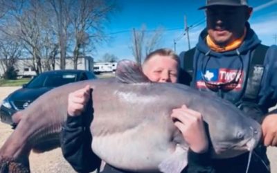 13-Year-Old Lands 67-Pound Blue Catfish in Texas