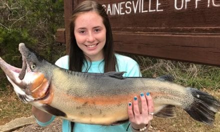 Brooke Wheeler Lands A Trophy Trout On A Underspin Lure