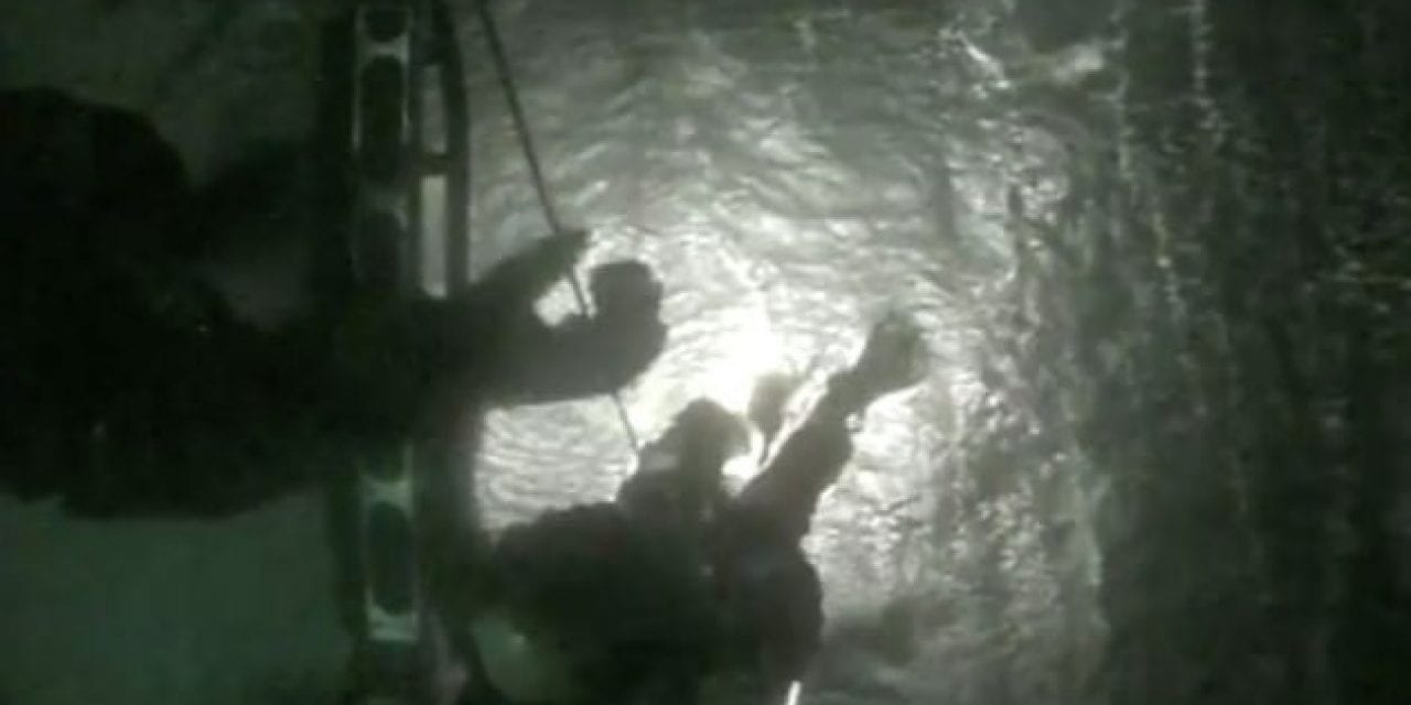 Video: Coastguard Helicopter Saves Stranded Fisherman