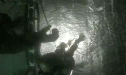 Video: Coastguard Helicopter Saves Stranded Fisherman