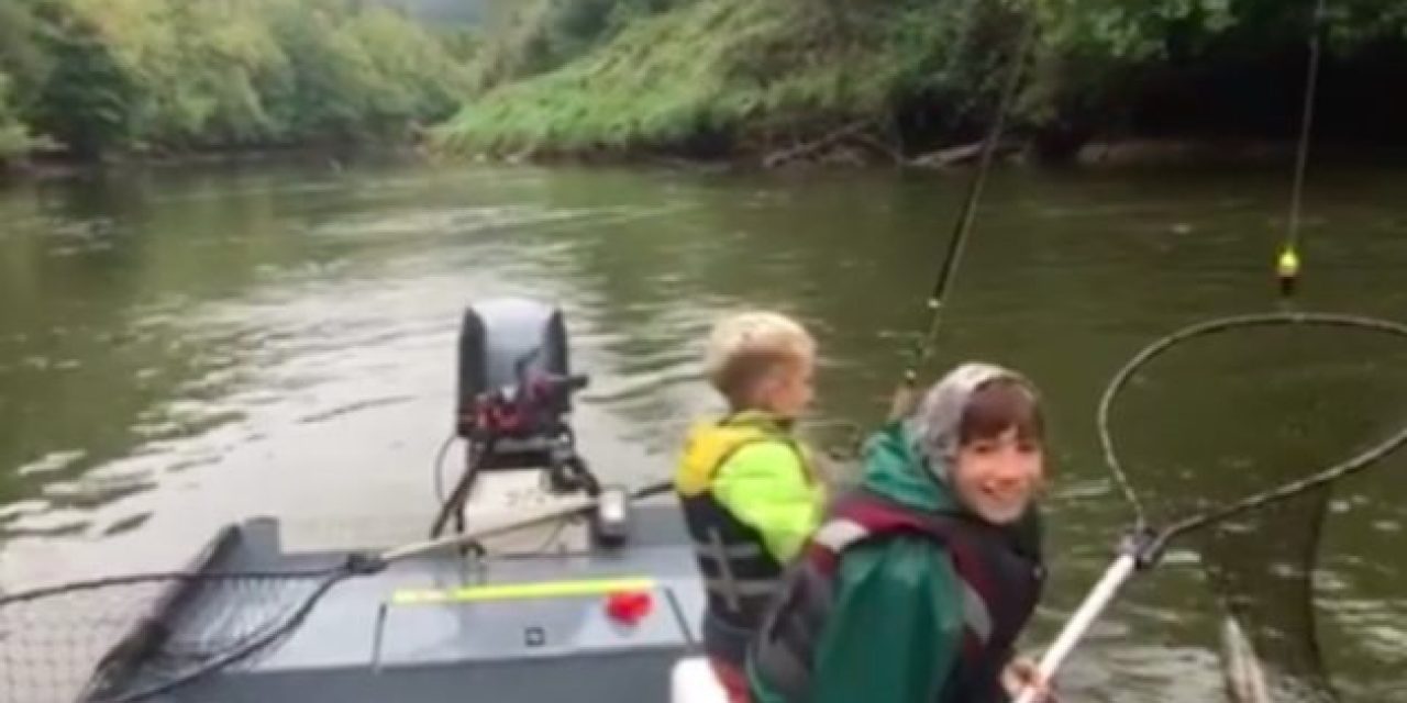 Sibling Success: Brothers Land Nice Coho While Dad Calmly Gives Advice