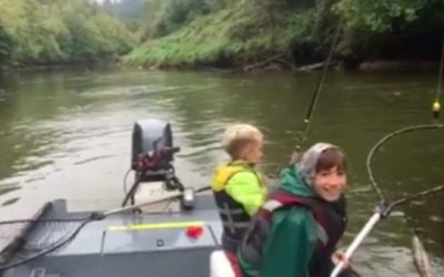 Sibling Success: Brothers Land Nice Coho While Dad Calmly Gives Advice