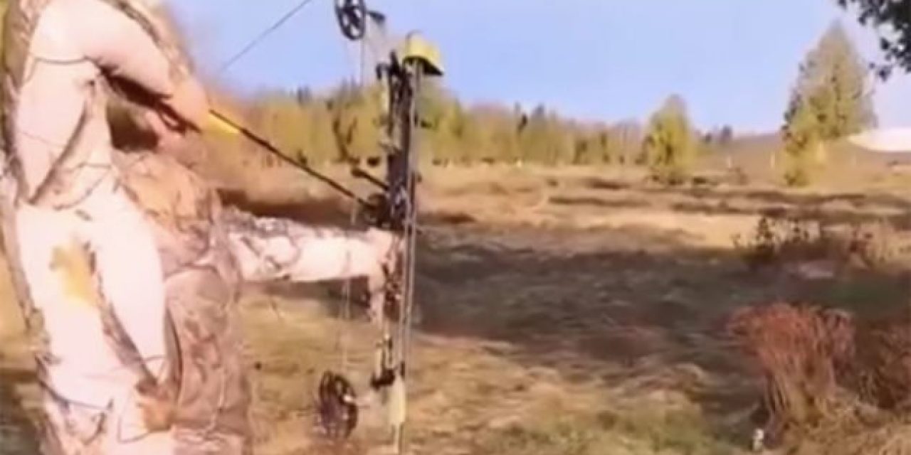 Near Miss: Girl Shoots Arrow at a Beer on the Ground, and It Ricochets Right Past Her Head