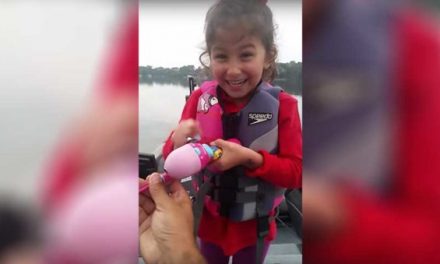 ‘OMIGOSH’ Avery Just Landed a Huge Bass on a Barbie Pole and We’re Here for It