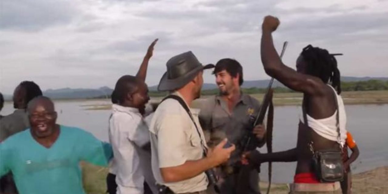 Watch These Villagers React When a Hunter Shoots a Man-Eating Croc in the Brain