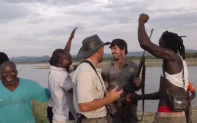 Watch These Villagers React When a Hunter Shoots a Man-Eating Croc in the Brain