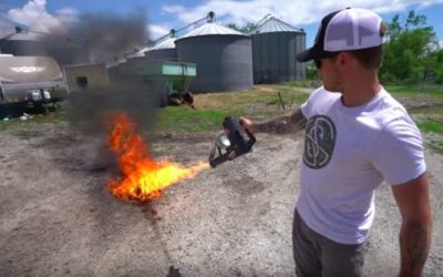 Can You Really Cook an Egg With a Flamethrower?