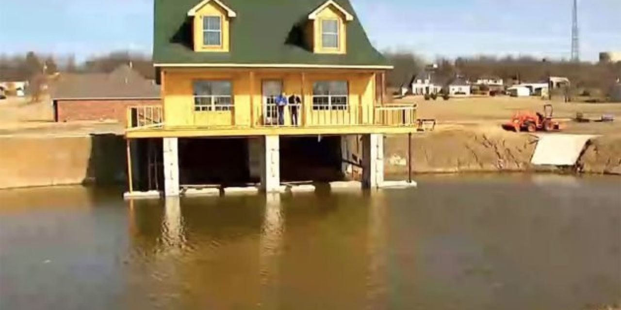 This Oklahoma Man Put His Dream House in the Dream Spot: Directly On Top of His Own Fishing Pond