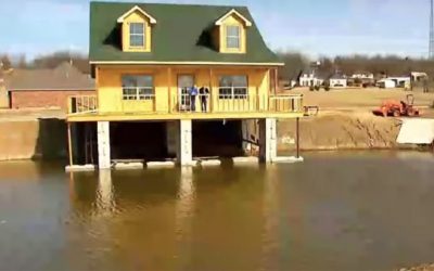 This Oklahoma Man Put His Dream House in the Dream Spot: Directly On Top of His Own Fishing Pond