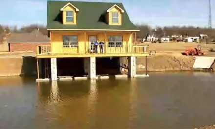 This Oklahoma Man Put His Dream House in the Dream Spot: Directly On Top of His Own Fishing Pond