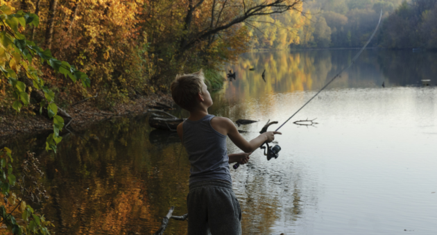 Kid Fishing at Lake