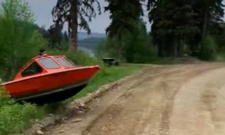 Video: So This Is How a Canadian Fisherman Crosses the Road