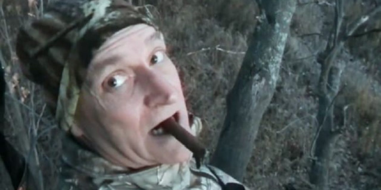Hunter Smokes a Coyote While Savoring a Cigar