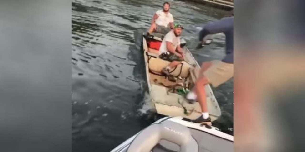 University Fishing Team Pair Gets Their Boat Rammed on Fort Cobb Lake
