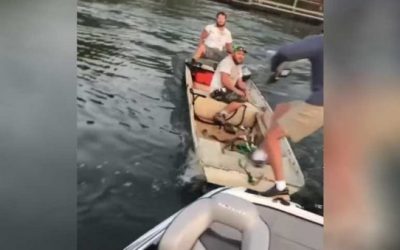 University Fishing Team Pair Gets Their Boat Rammed on Fort Cobb Lake