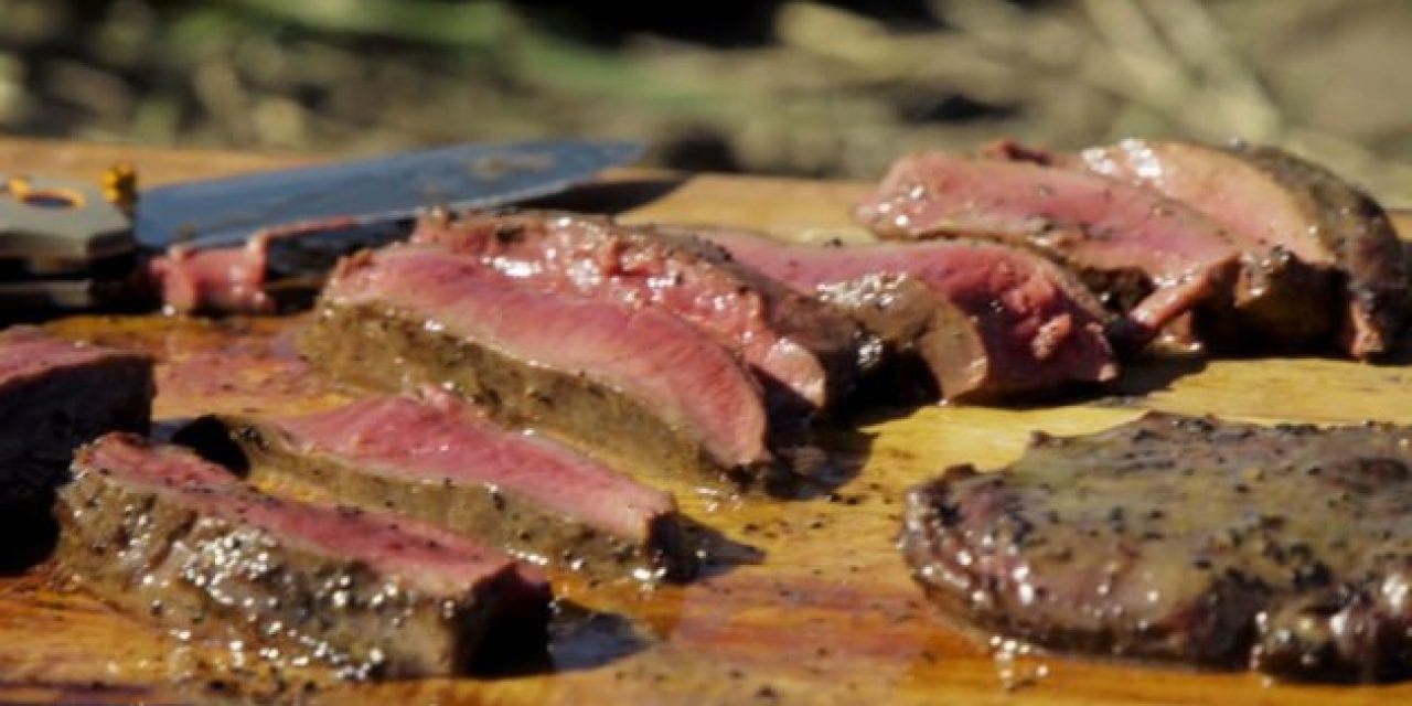 Seared Venison Heart with Whiskey Butter Recipe