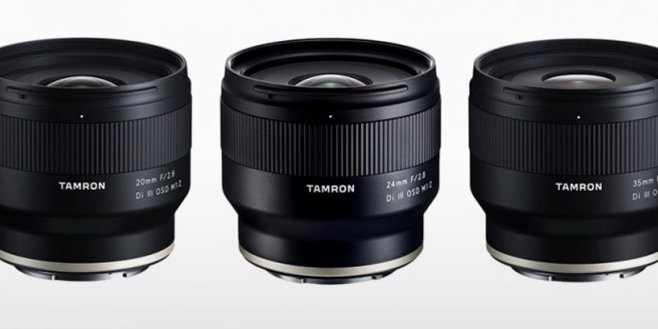 Tamron Introduces 20mm, 24mm and 35mm Primes For Sony E-Mount