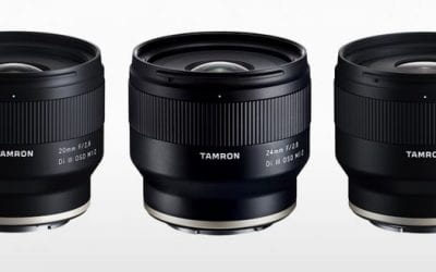 Tamron Introduces 20mm, 24mm and 35mm Primes For Sony E-Mount