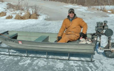 The Saw-Blade Driven Ice Sled Machine is the Greatest DIY Project of the Winter