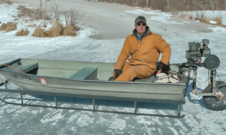 The Saw-Blade Driven Ice Sled Machine is the Greatest DIY Project of the Winter