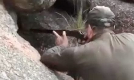 Video: Mountain Lion Hunter Takes Questionable Shot in Between Rocks