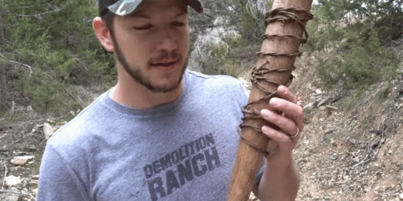 Demolition Ranch Tries Shooting Can Negan’s Bat to See If It Can Really Stop a Bullet