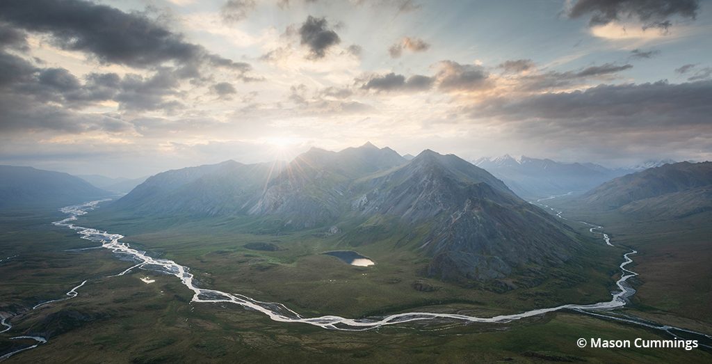 Aerial view of Arctic National Wildlife Refuge