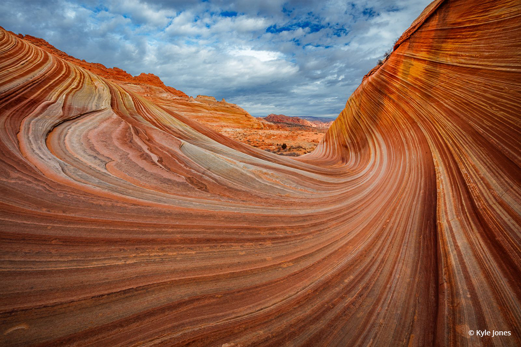 Congratulations to Kyle Jones for winning the recent Leading Lines Assignment with the image, “North from the Wave.”