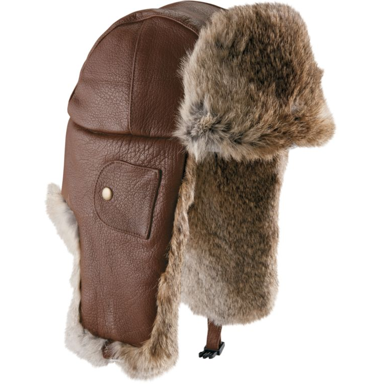 Mad Bomber® Men's Leather Fur Hat