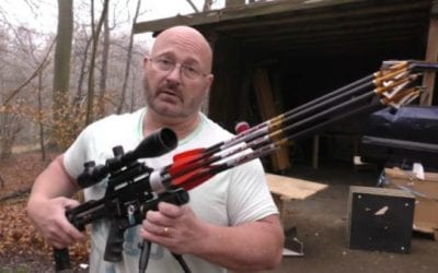 8-Shot Air Bow Revolver is a Gatling Gun/Crossbow Hybrid