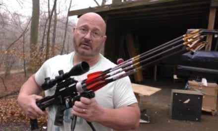 8-Shot Air Bow Revolver is a Gatling Gun/Crossbow Hybrid