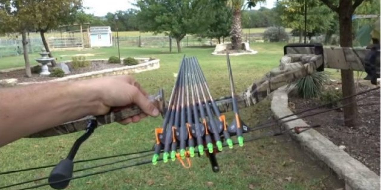 Archer Tries to Shoot 10 Arrows at Once