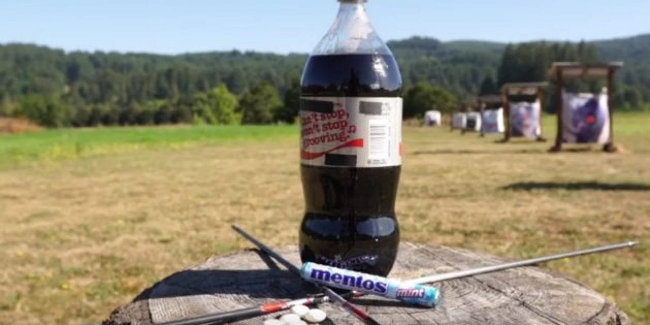 Cam Hanes, Diet Coke, and Mentos Make for a Pretty Sweet Trick Shot