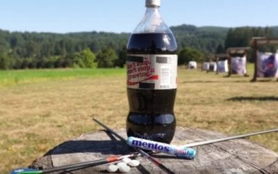Cam Hanes, Diet Coke, and Mentos Make for a Pretty Sweet Trick Shot