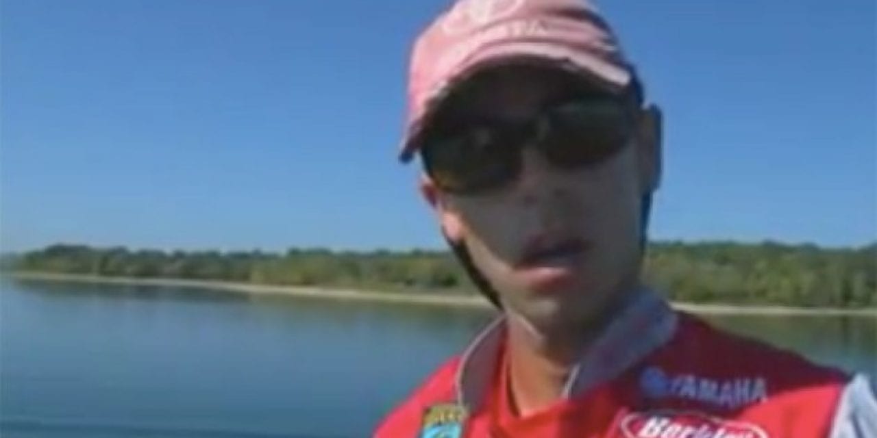 Mike Iaconelli Leaps from Boat to Land a Bass