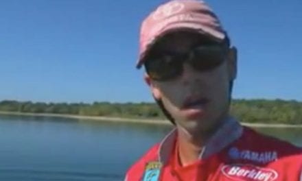 Mike Iaconelli Leaps from Boat to Land a Bass