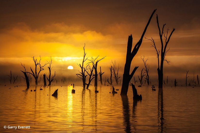 Photo of a sunset at Lake Mulwala