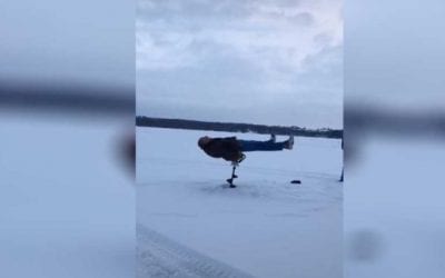 Taking a Spin on an Ice Auger Isn’t Always a Good Idea