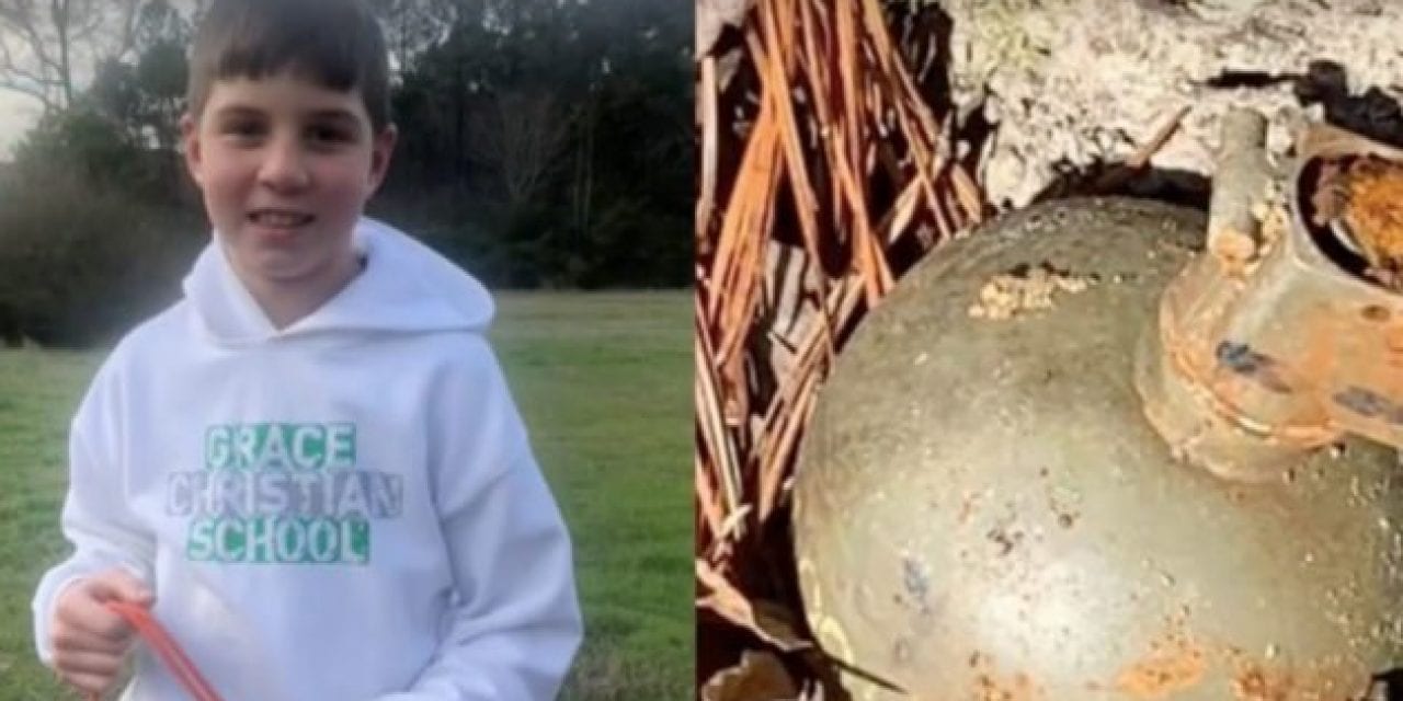 9-Year-Old Pulls Up Live Hand Grenade While Magnet Fishing in North Carolina