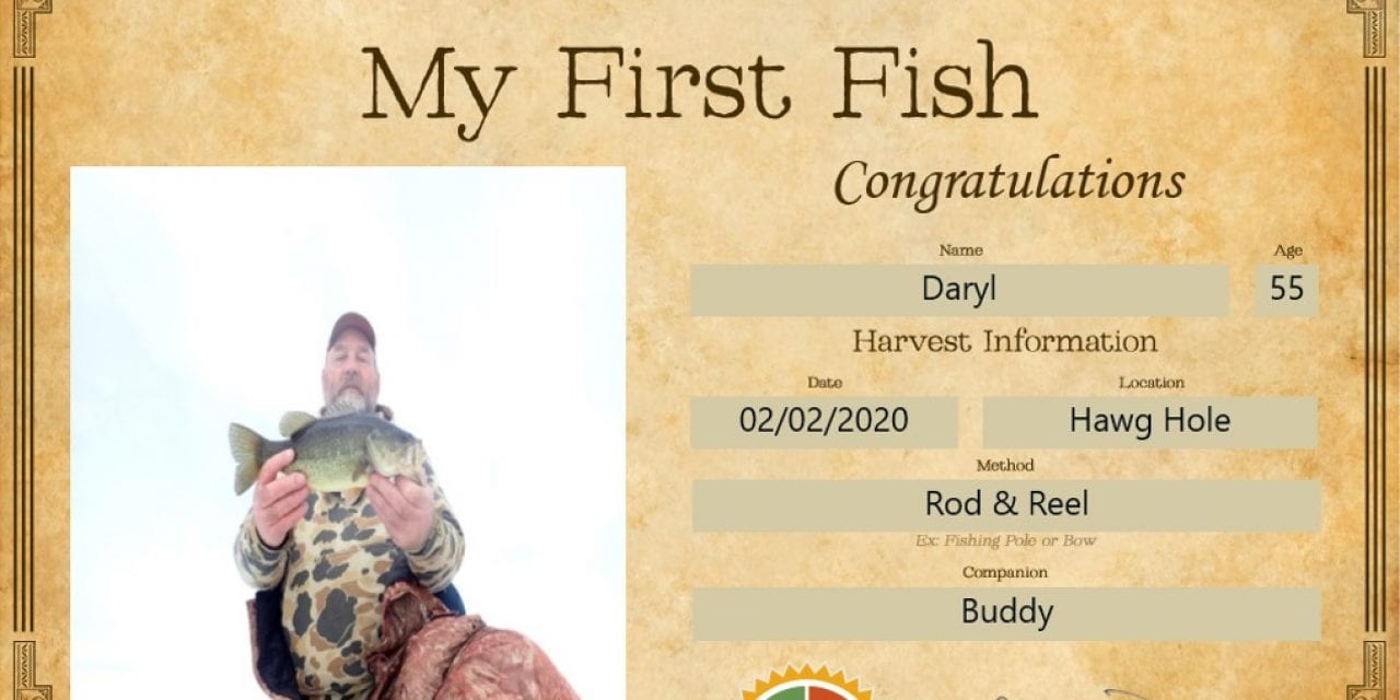 First Fish Certificate