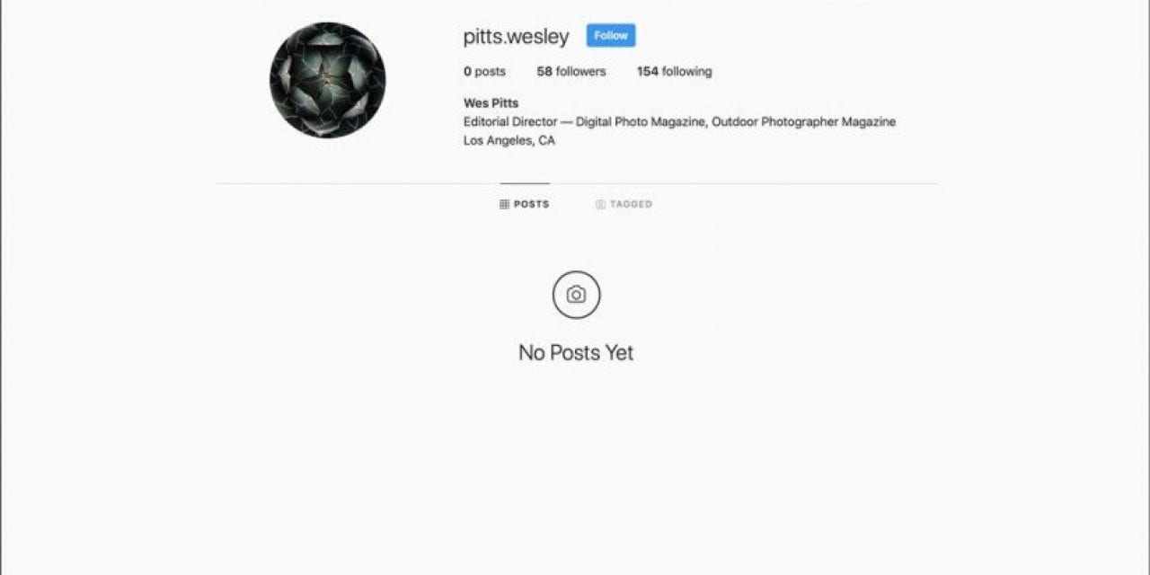 Instagram Account Impersonates Outdoor Photographer Editor